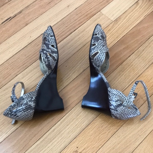 Franco Sarto Size 7M Snakeskin print heels - Picture 4 of 6